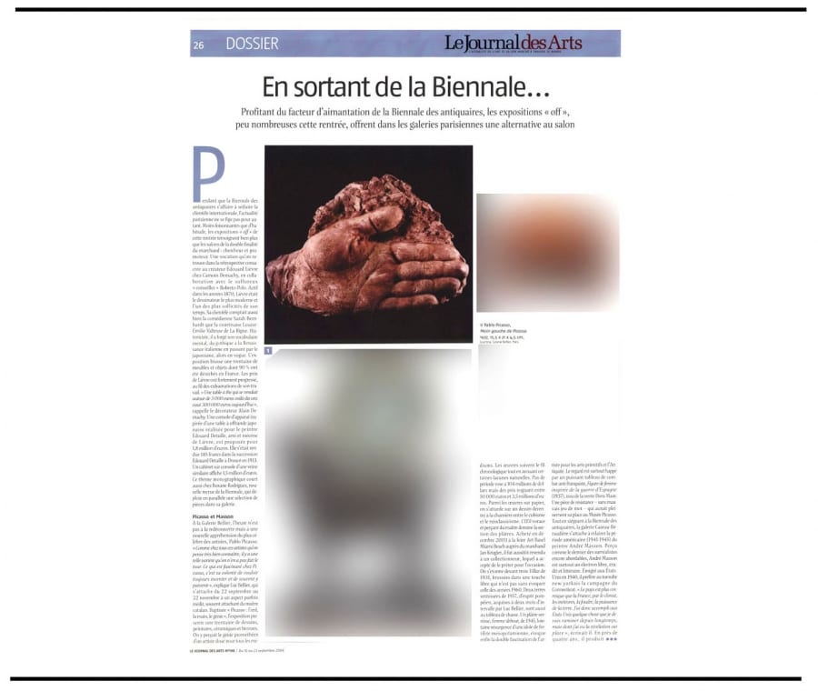 Coupure de presse — En sortant de la Biennale...