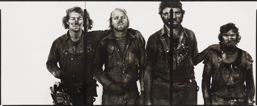 Roger Tims, Jim Duncan, Leonard Markley, Don Belak, coal miners. Reliance, Wyoming 8/29/79