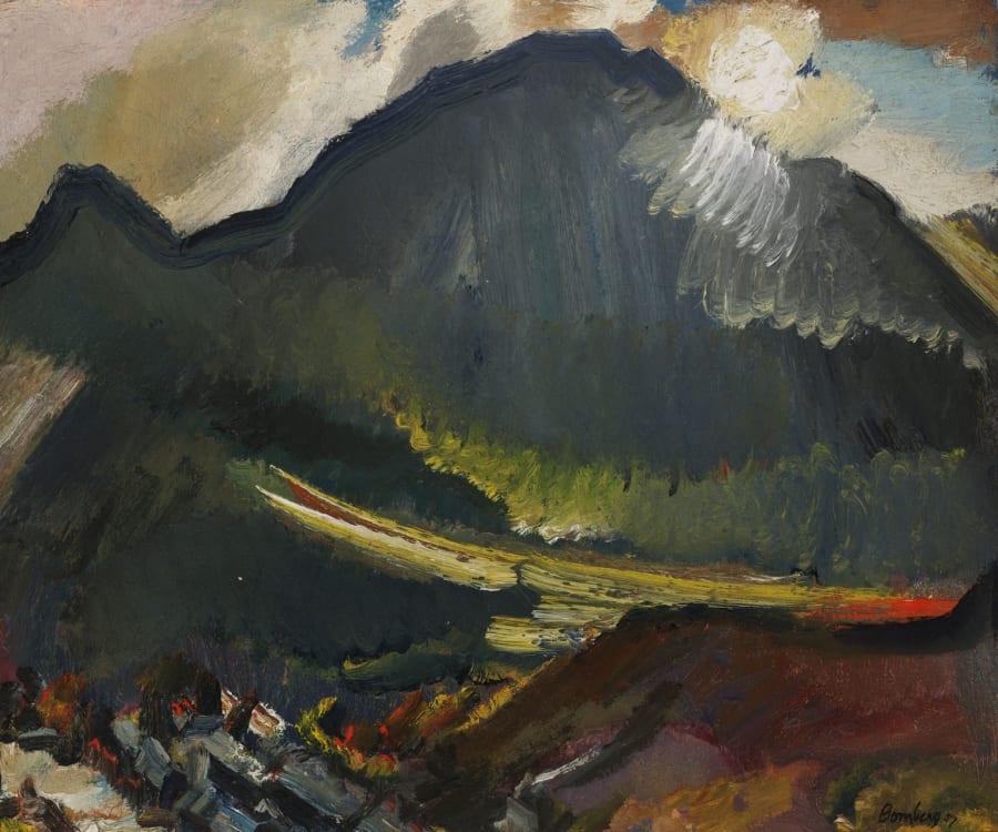 David Bomberg, Moonlight - Beddgelert, 1937 David Bomberg, Moonlight - Beddgelert, 1937