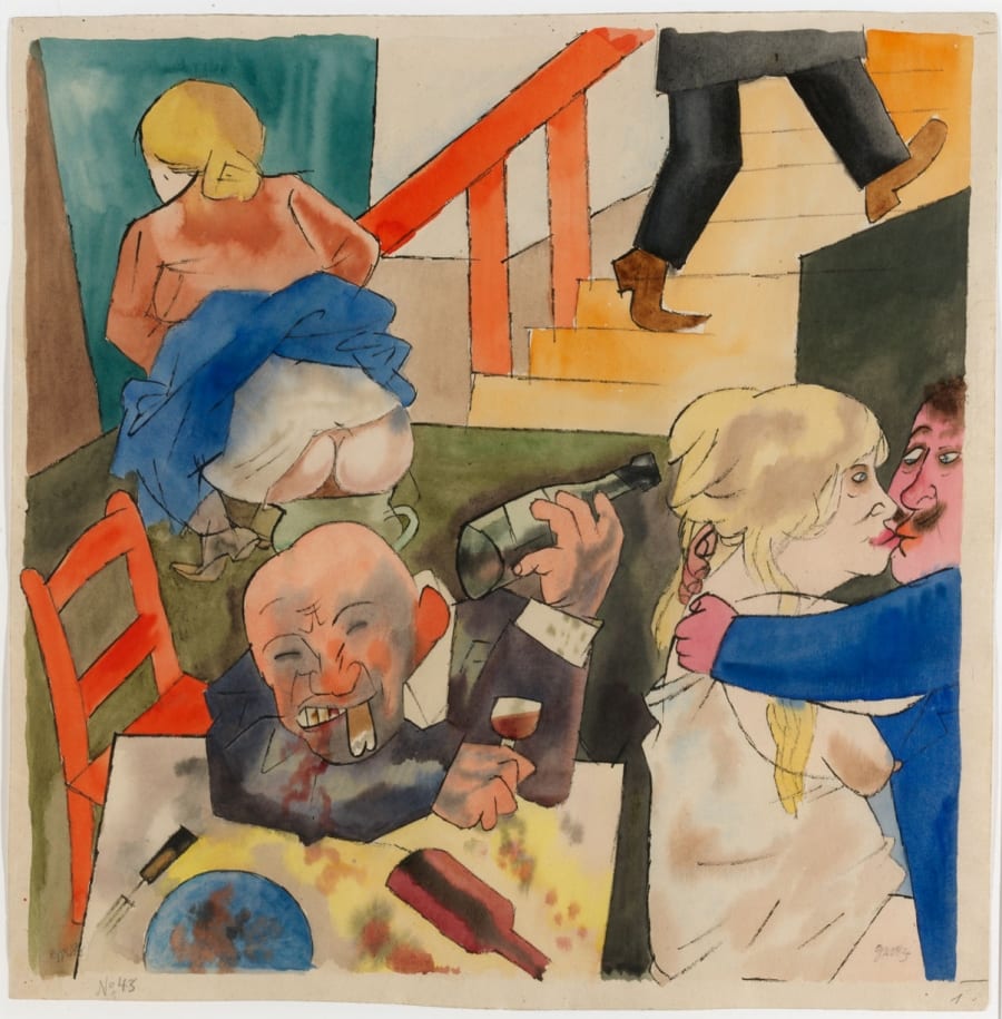 George Grosz, Orgie, c.1922 George Grosz, Orgie, c.1922