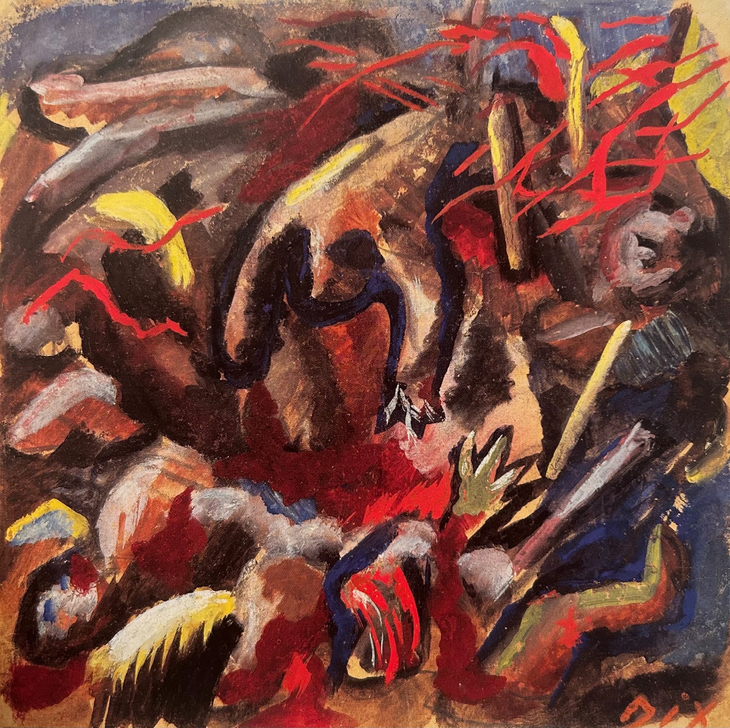 Otto Dix, Grabenkampf, 1917 Otto Dix, Grabenkampf, 1917