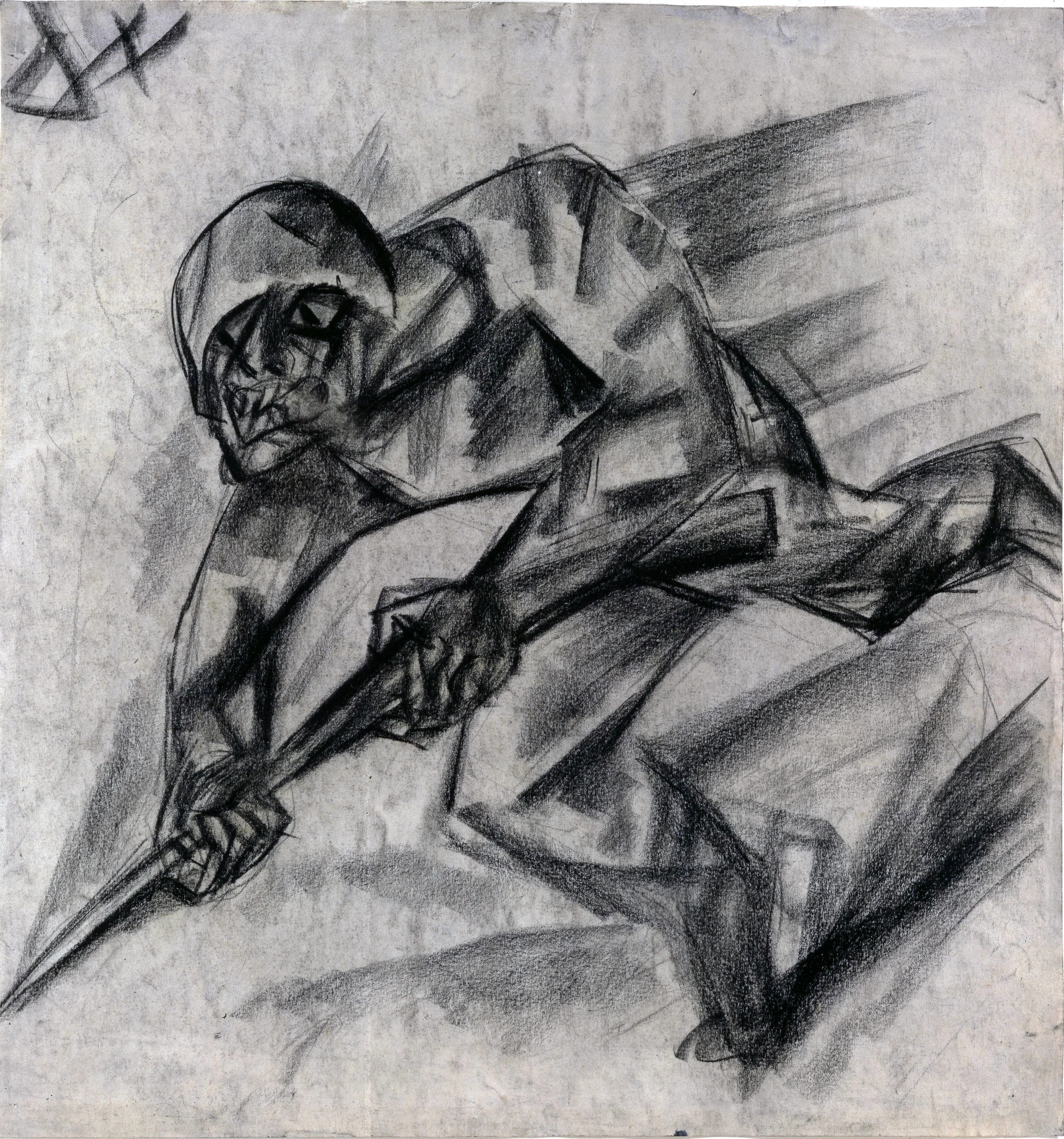 Otto Dix, Stürmender, 1916 Otto Dix, Stürmender, 1916