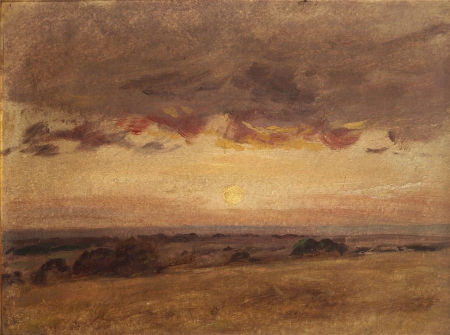 John Constable, Summer evening with storm clouds, c.1825 John Constable, Summer evening with storm clouds, c.1825